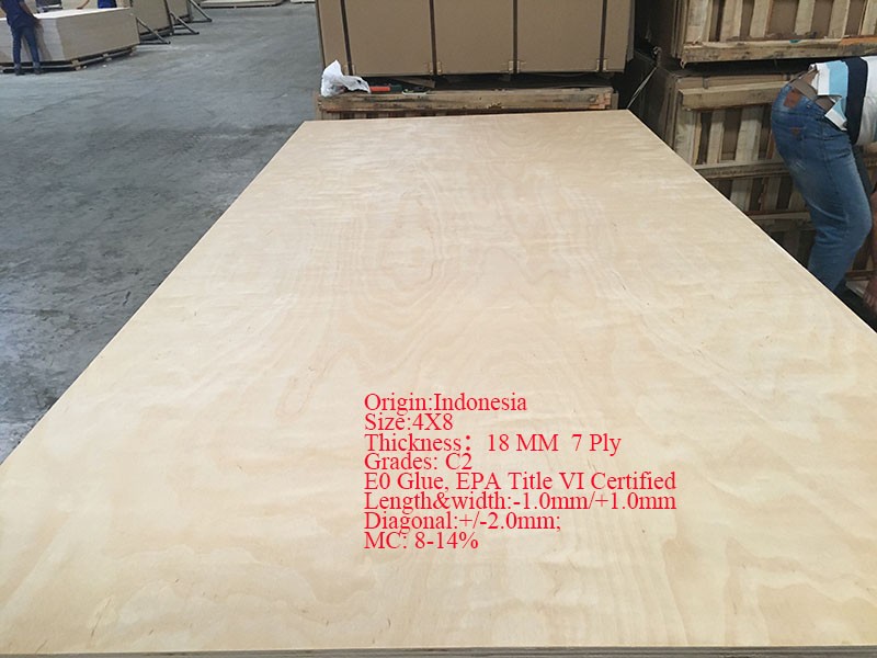 Indonesia 18MM 7 ply Plywood