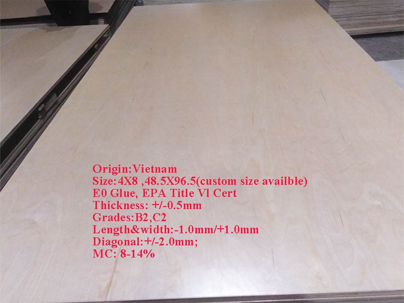 Vietnam 18MM UV Birch Plywood