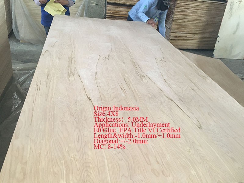 Indonesia 5MM Natural Birch Plywood