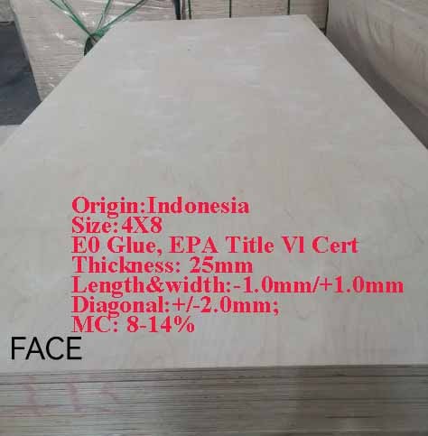 Indonesia 25MM Plywood