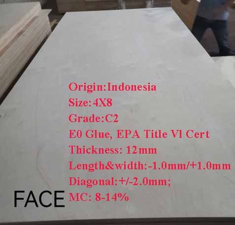 Indonesia 12MM  Plywood