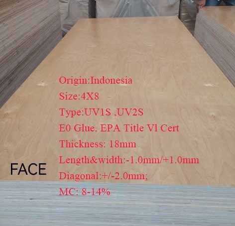 Indonesia 18MM UV Plywood